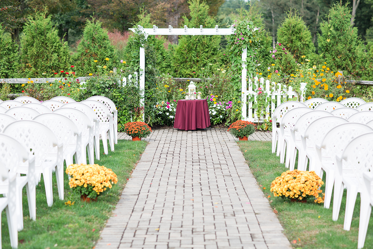 Fall ceremony setup